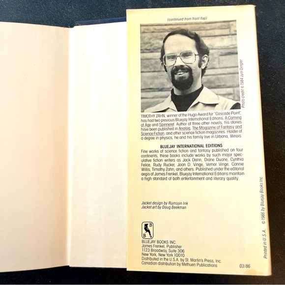 Cascade Point and Other Stories by Timothy Zahn (First Edition) + Cobras Two - Picture 5 of 16